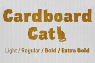 Cardboard: The Edgy Yet Sweet Display Font for Creative Projects