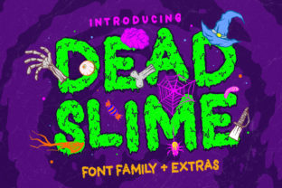 Dead Slime: A Spooky Display Font for Halloween-Themed Web Designs