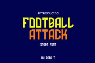 Football Attack Font for Playful Craft and Design Projects