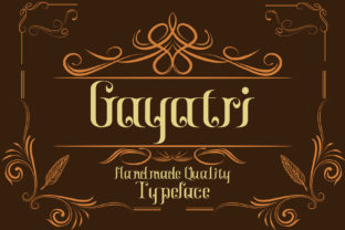 Gayatri: A Bold Display Font with Old-Timey Charm