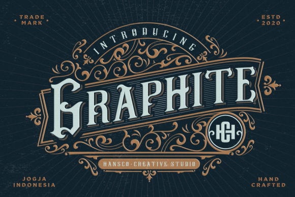 Graphite Font: A Vintage Display Font for Creative Projects