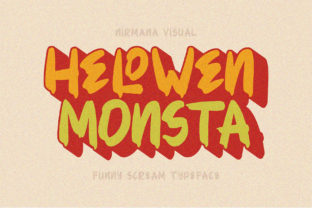 Helowen Monsta Font for Spooky Halloween Creations