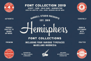 Hemishpers: A Vintage Display Font for Creative Makers