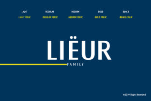Lieur: A Minimalist Display Font for Modern Editorial Design