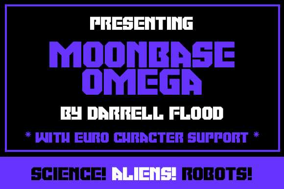 Moonbase Omega for Futuristic Branding and Eye-Catching Design