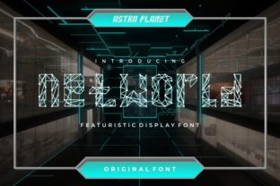 Net World: A Bold Display Font for Digital Creativity