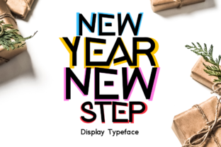 New Year New Step Font Review for Bold Branding