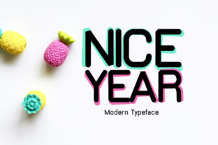 Nice Year Font for Modern Editorial Design