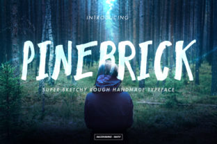 Pinebrick: A Natural Display Font for Outdoor-Themed Branding