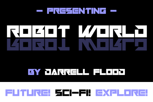 Robot World Font for Futuristic Branding and Sci-Fi Design