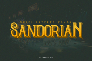 Sandorian Display Font for Bold Editorial Design