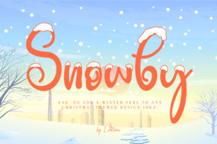 Snowby Font for Winter-Themed Branding and Design