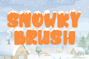 Snowkybrush: A Winter-Inspired Font for Polished Branding