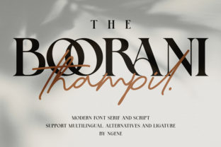 The Boorani Thampil Duo: A Bold Display Font for Modern Branding