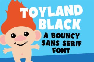 Toyland Black: A Bouncy Display Font for Creative Makers