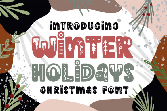 Winter Holidays Font for Festive Campaign Designs