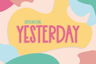 Yesterday: A Charming Display Font for Editorial Design