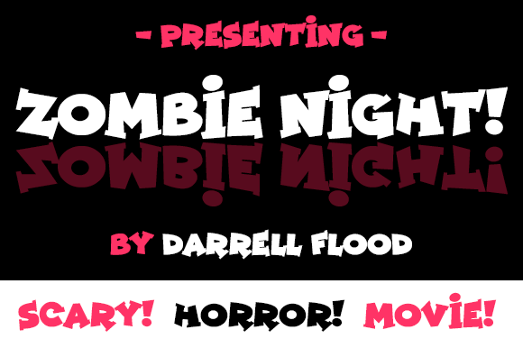 Zombie Night Font for Spooky Branding and Halloween Designs
